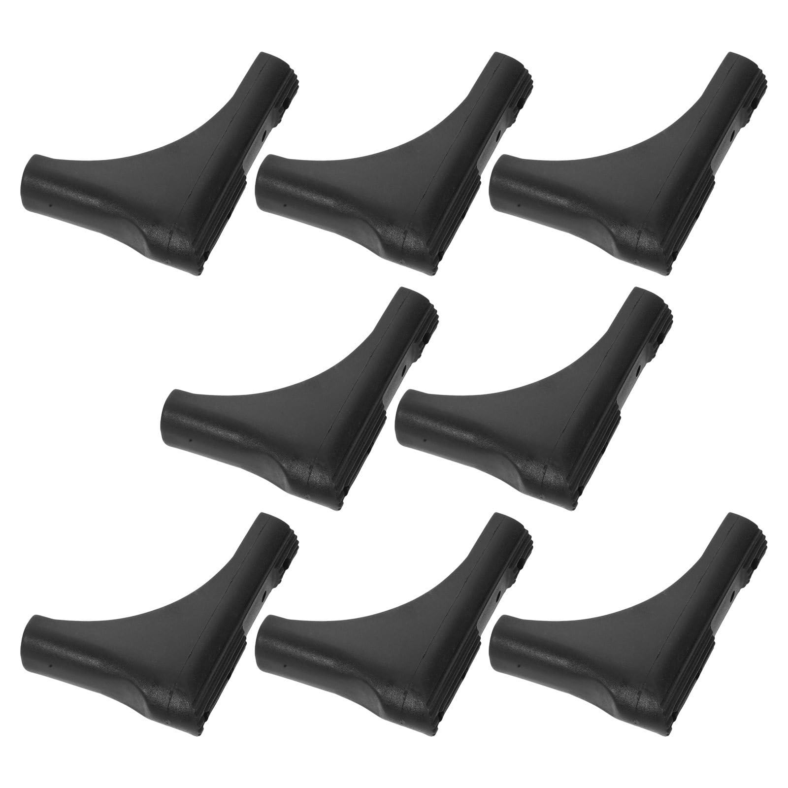 Fundas protectoras de plástico negro antideslizantes para patas de sillas