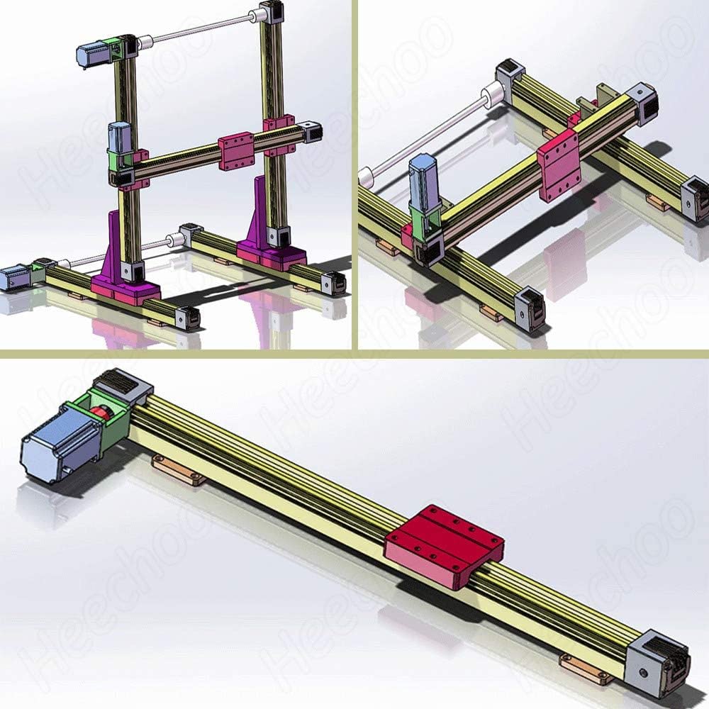 Modulo attuatore Scorrevole per Guida lineare a Cinghia ad Alta velocità da 400 mm e Corsa da 16 Pollici per Kit di Posizionamento lineare CNC