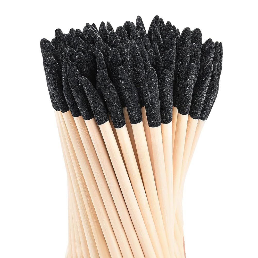 Ctrlzs Sandpaper Sticks 100Pcs Fine Detailing Sanding Sticks Matchsticks Sanding Twigs For Models Wood Hobby Polishing