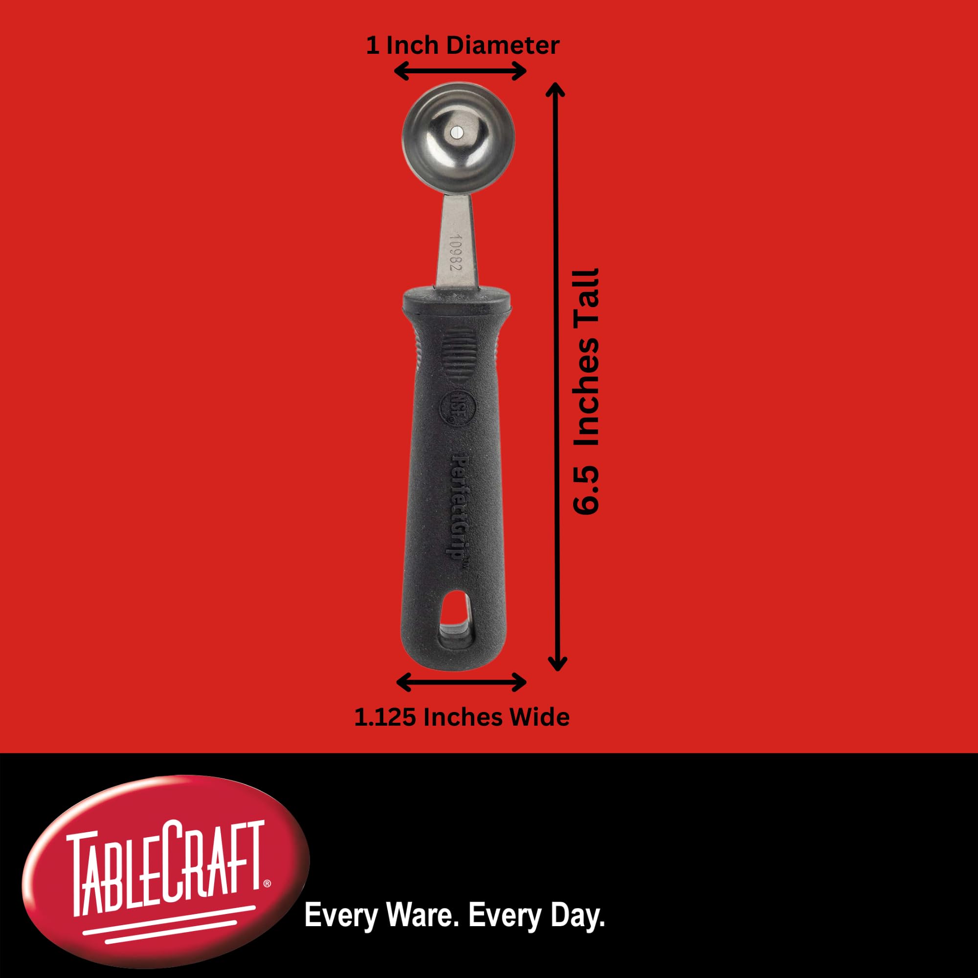 TableCraft 10982 PerfectGrip Melon Baller, 1.125