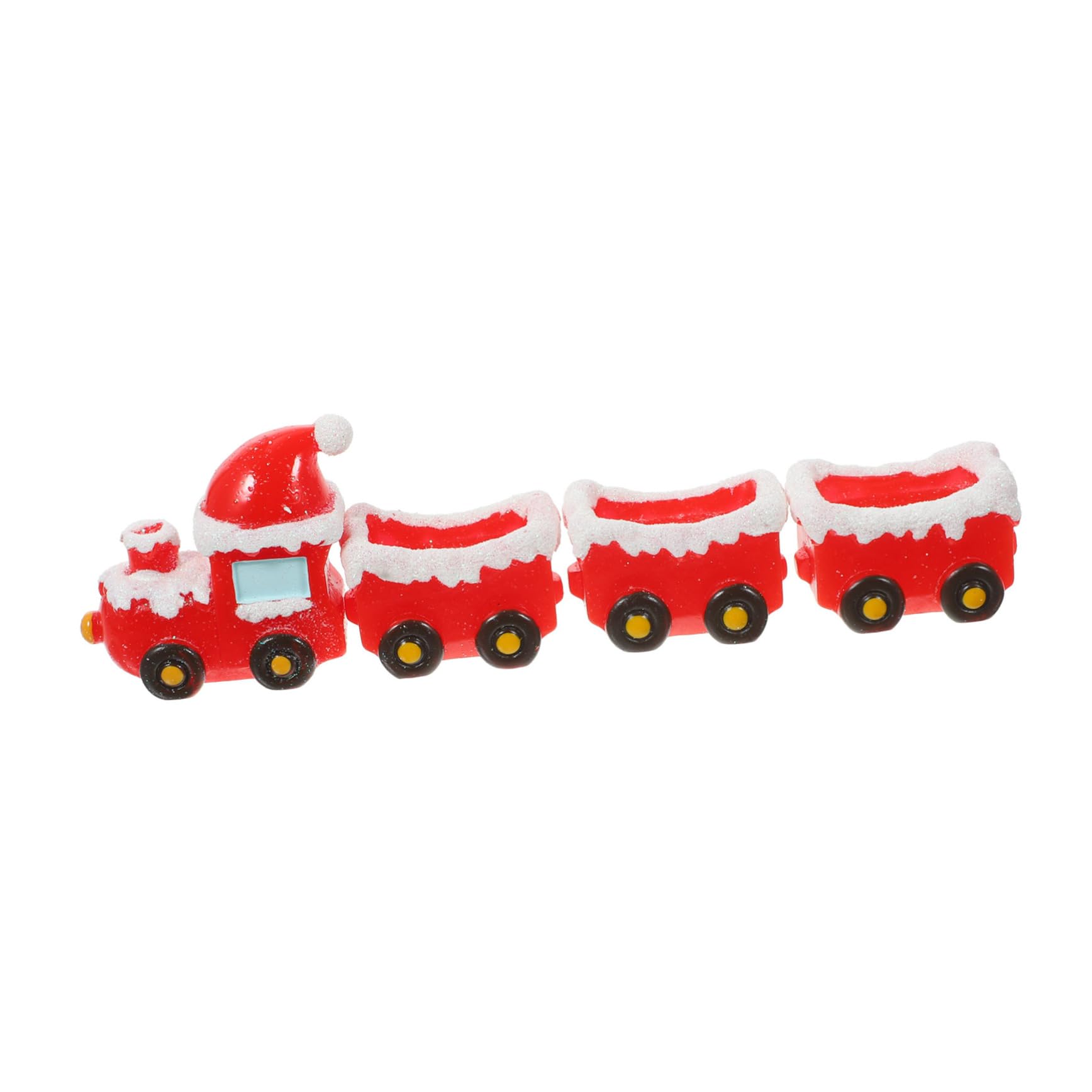 iplusmile 5 Set Ornamenti del treno di Natale Miniature Natività scena del villaggio di natale decorazioni natalizie per la casa delle bambole mini ornamenti Figurine in miniatura resina