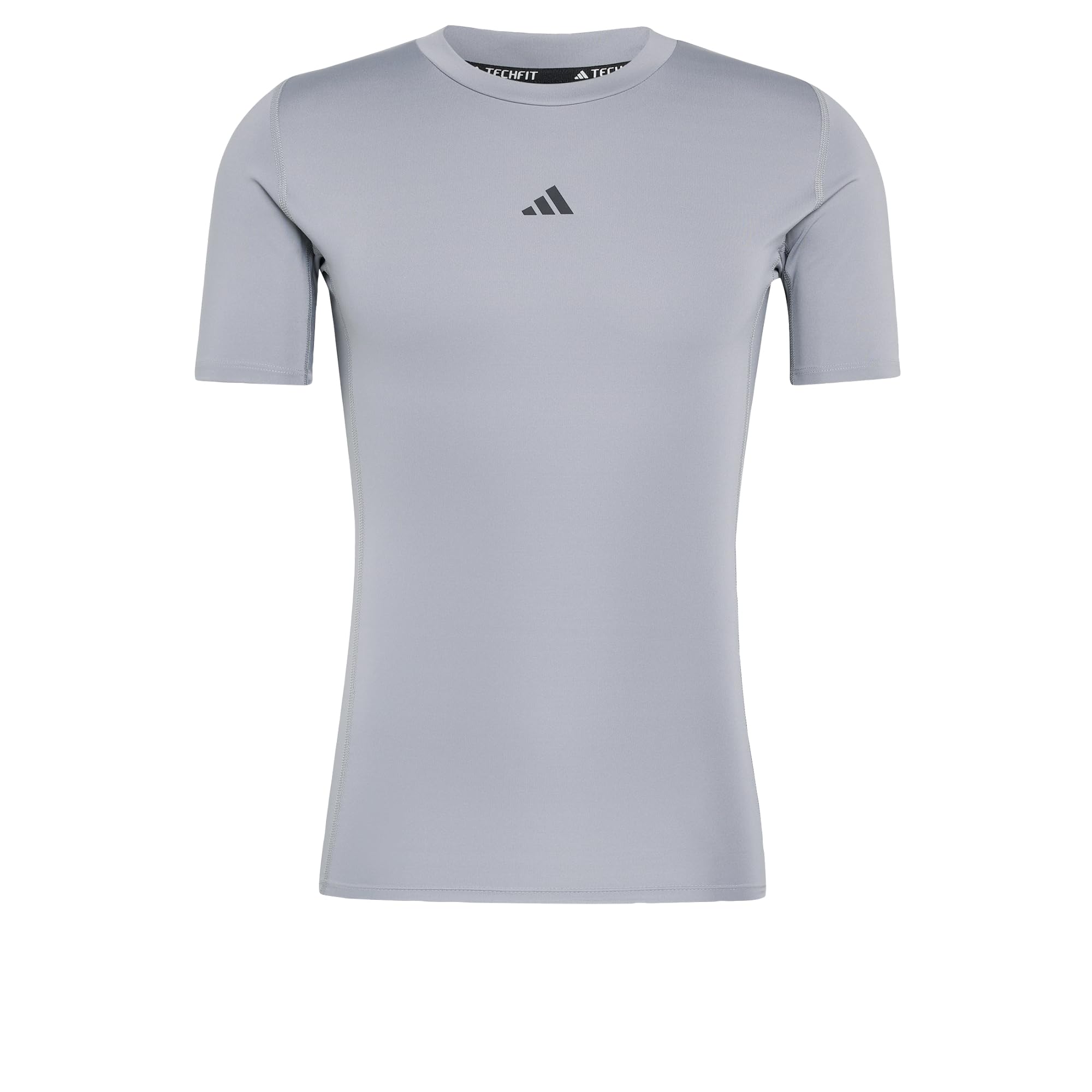 adidas Men's Techfit Compression Training Shirt, Grey, XL