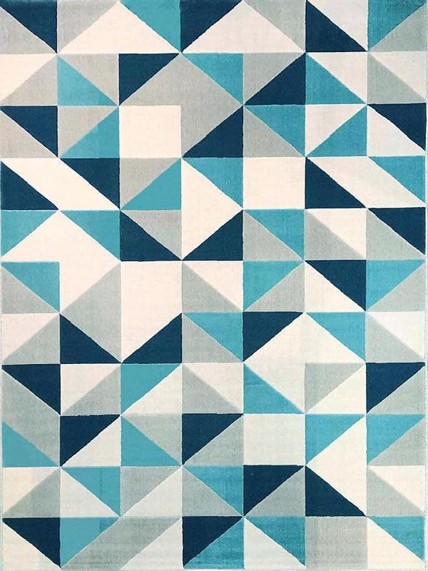 Image of Embossed Handmade GH Wool Thick Geometrical Carpet is a Stylish and Practical Addition to Any Living Room 10X13