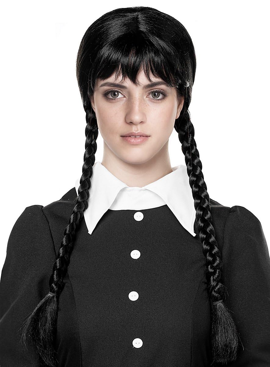 Parrucca Nera Lunga Cher Per Adulti, Accessorio Costume Halloween E Festa A Tema