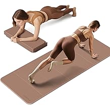 PAIDU Foldable Fitness Yoga Mat | 2/5" (10MM) Extra Thick | SGS Certified Non-Slip TPE | 75x26" Extra Long-Wide | Portable &amp; Easy Store | for Yoga, Pilates, Home Gym &amp; Full-Body Workouts