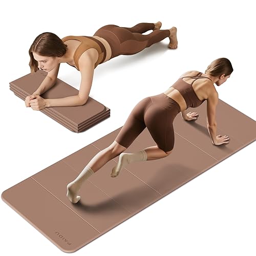 PAIDU Foldable Fitness Yoga Mat | 2/5" (10MM) Extra Thick