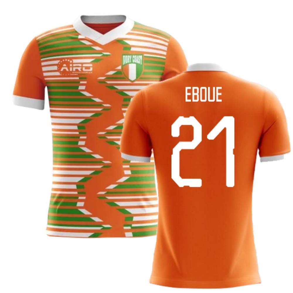 Airosportswear 2022-2023 Ivory Coast Home Concept Football Soccer T-Shirt Jersey (Emmanuel Eboue 21)