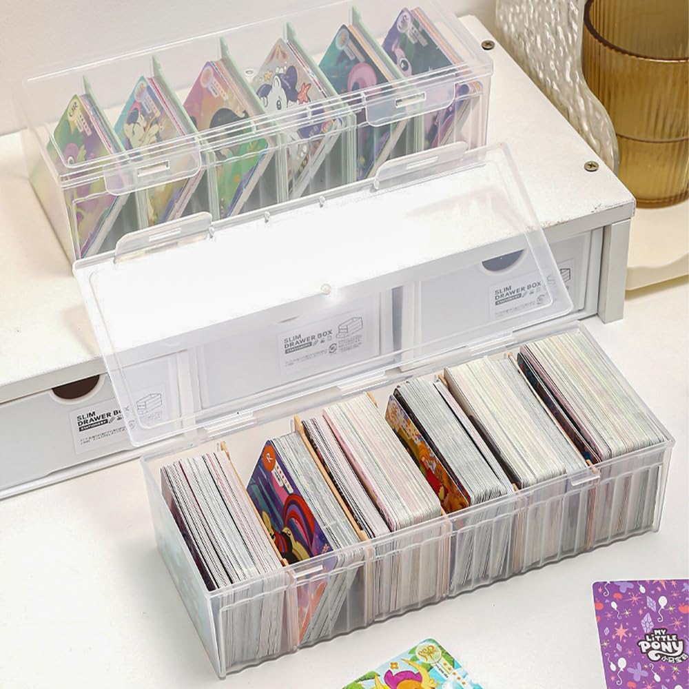 Boîte à fiches DIN A8 avec séparateurs amovibles 24 x 10 x 7 cm couvercle 600 cartes Vert