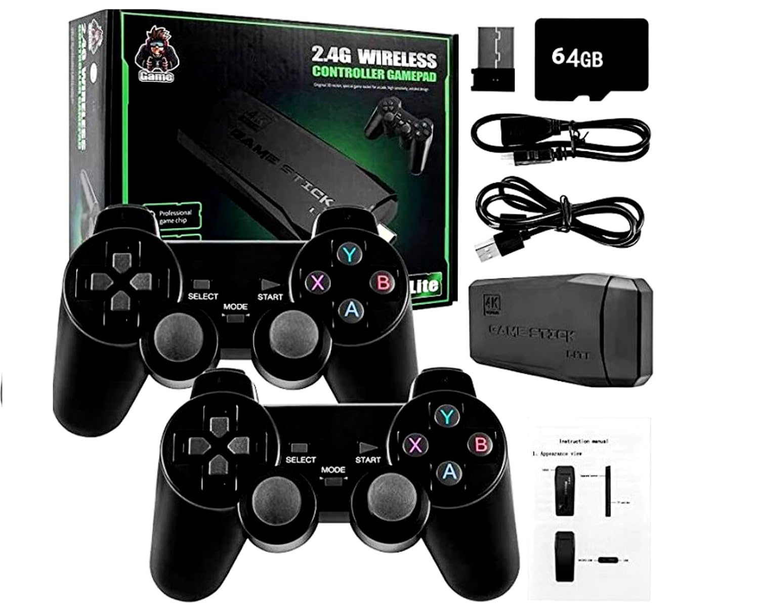 NextTech Plug & Play Video TV Game 4K Ultra HD Game Stick with 15000+ Games Built-in, 9 Emulators Toy for Kids (2024 4K Game Stick Green) (B0D8VZ3TG2) Amazon Price History, Amazon Price Tracker