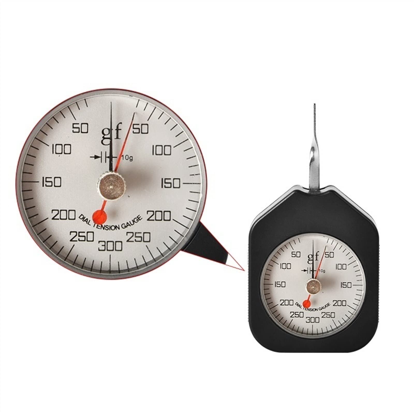Dynamomètre, Tensiomètre En Plastique Type Pointeur à Double Aiguilles Tensiomètre Dynamomètre Portatif Tensiomètre Cadran Jauge De Tension Gramme Jauge De Force Jauge à Cadran
