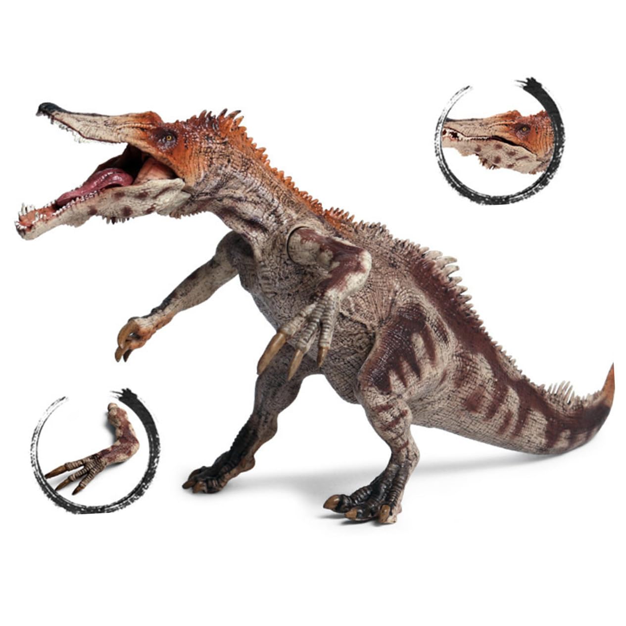 SUPVOX Figura Dinosauro Realistica in Plastica Marrone per Bambini | 1 Pezzo, Regalo Compleanno, Decorazione da Collezione, Design Simulato Stabile