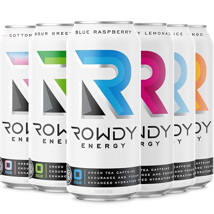 Buy Rowdy Energy Drink, Sugar Free, Variety Pack, 5 Flavors - Natural ...
