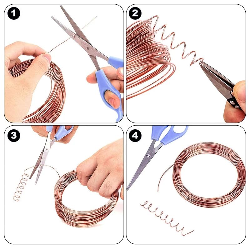 10M~1M Pure Copper Wire T2 Copper Coil Conductive Copper Wire, Red Copper Wire, Line Bare Diameter 1/1.5/2/2.8/3.5/4.0/5.0mm (1.0mm X 10M)