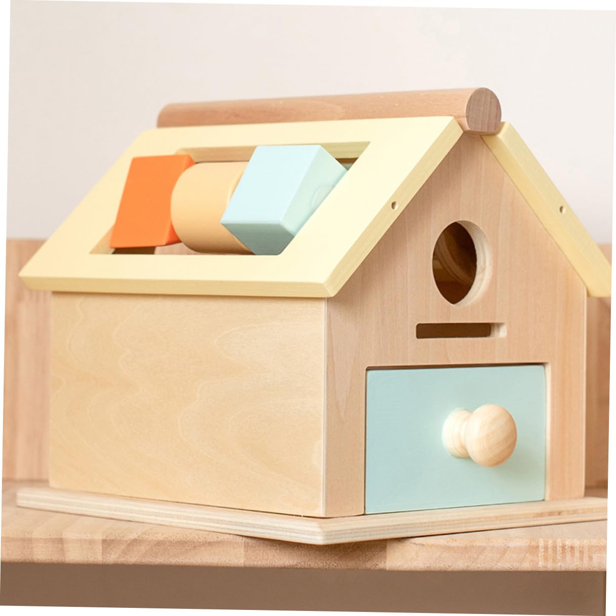 KOMBIUDA Juguete Sensorial de Madera Educativo para Niños Pequeños 1-3 Años, Juego de Bolas y Clasificación, Estimulación de Coordinación Mano-Ojo, Desarrollo Temprano y Aprendizaje