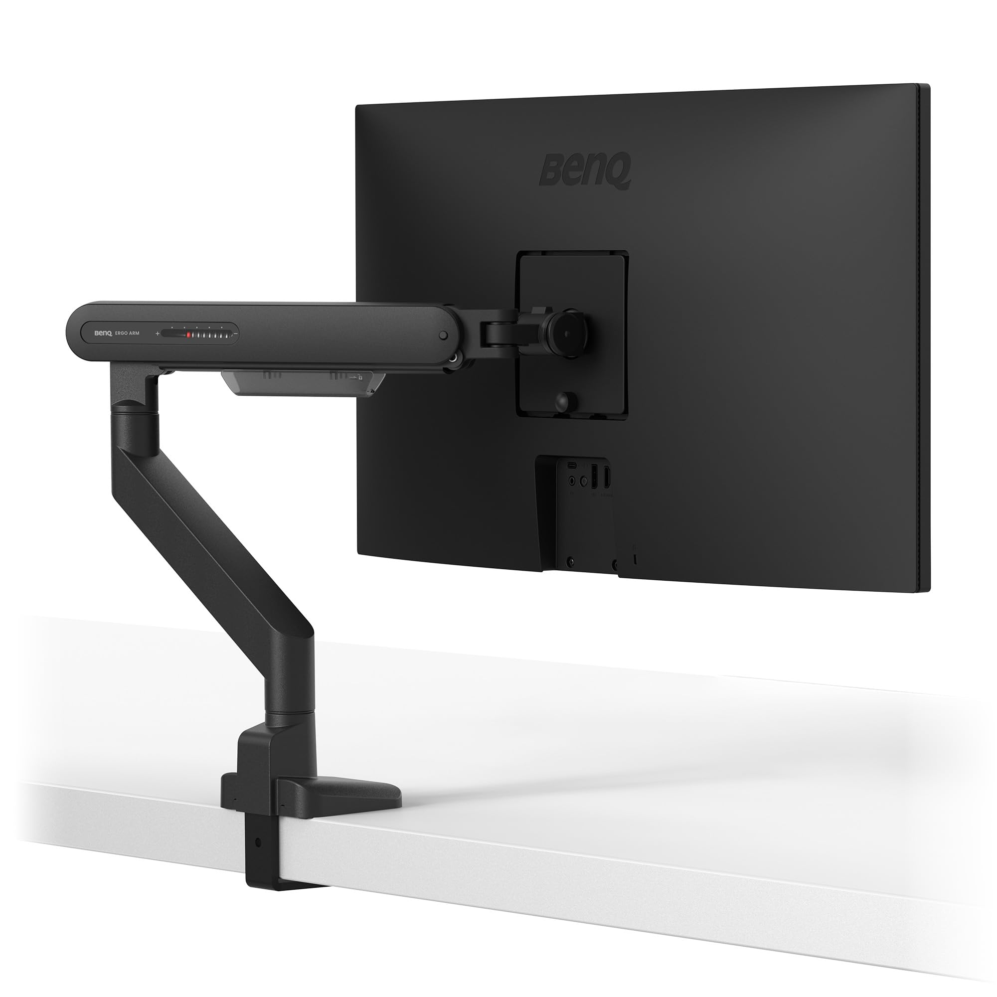 BenQ Ergo Arm BSL01 – Braccio per monitor, regolazione fluida, supporto da scrivania stabile, compatibile VESA (75×75, 100×100), supporta fino a 40" e 11 kg. Spessore scrivania 10~50 mm