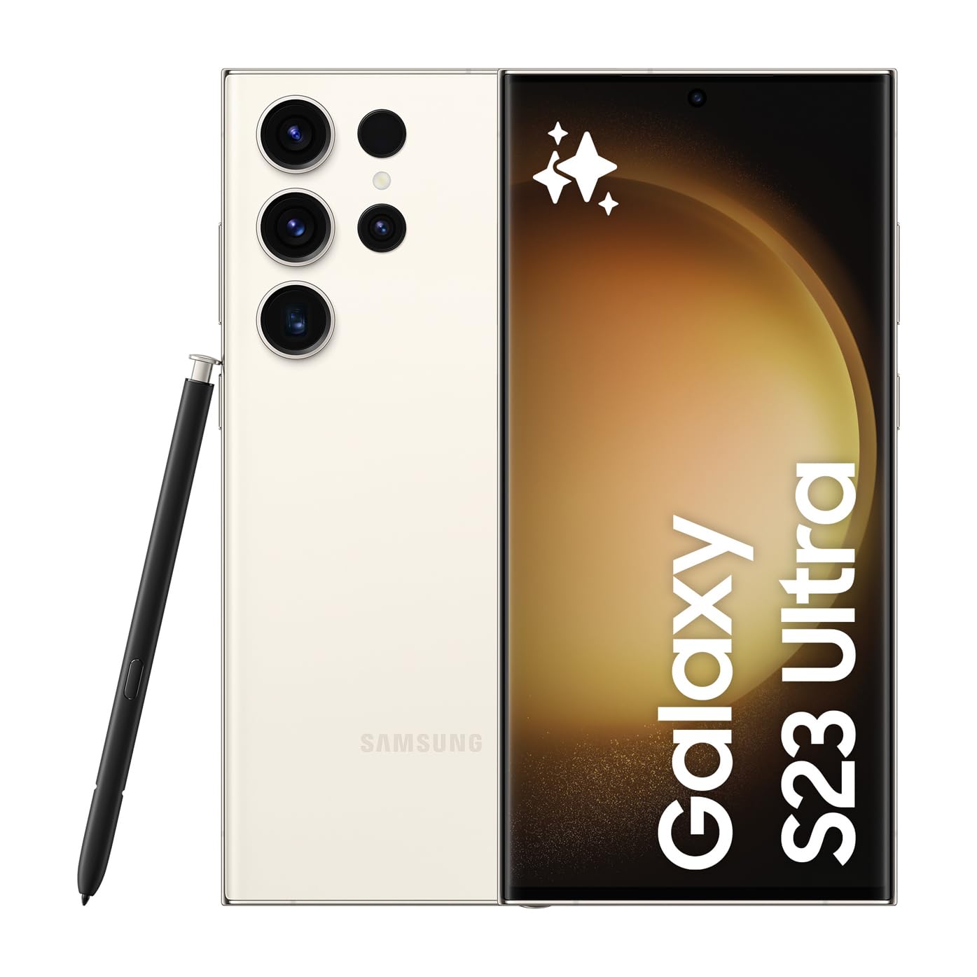 Samsung Galaxy S23 Ultra AI-Android-Smartphone, 512GB, batería de 5.000 mAh, Smartphone sin contrato Cream incl. 36 meses de garantía del fabricante [Exclusivo en Amazon]
