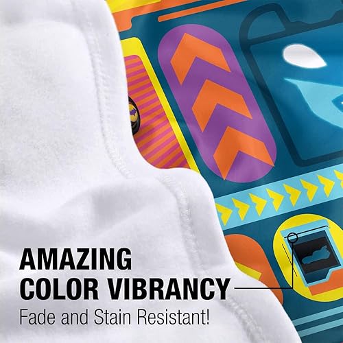 Miniatura 9 de LOGOVISION Manta de la Liga de la Justicia, 36 x 58 pulgadas, manta de forro polar DC Heroes Chibi