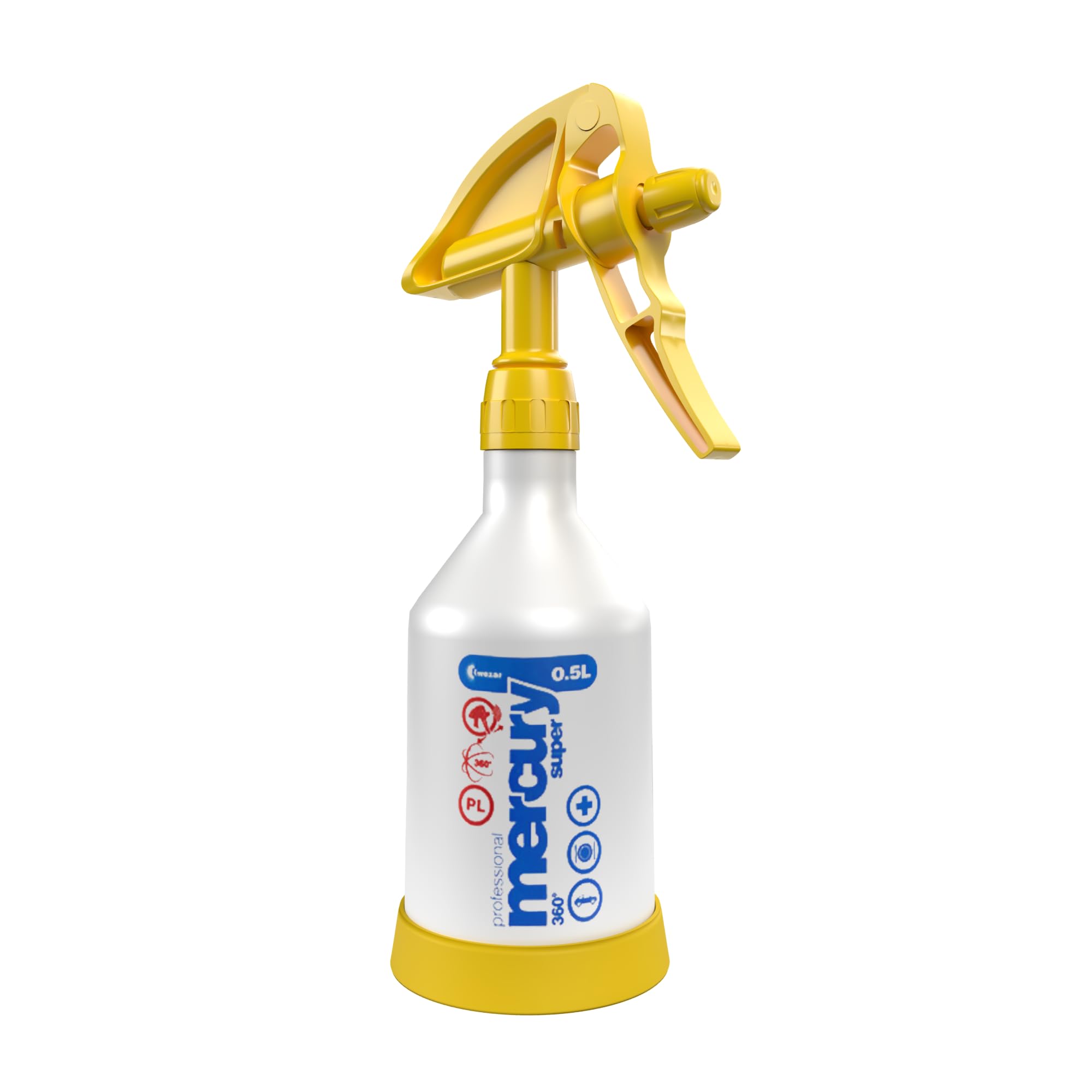 Auto Reinigungsset für Innenraum und Außen | Koch Chemie Green Star Universalreiniger 1L | 4 Kwazar Mercury Super PRO Sprühflasche - Überkopf Sprühfunktion | Reinigungspinsel | zur optimalen Reinigung