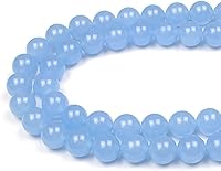 Vista 13 de MJDCB Cuentas de piedra natural de jade zafiro redondas sueltas para hacer joyas DIY Pulsera Collar (8mm)