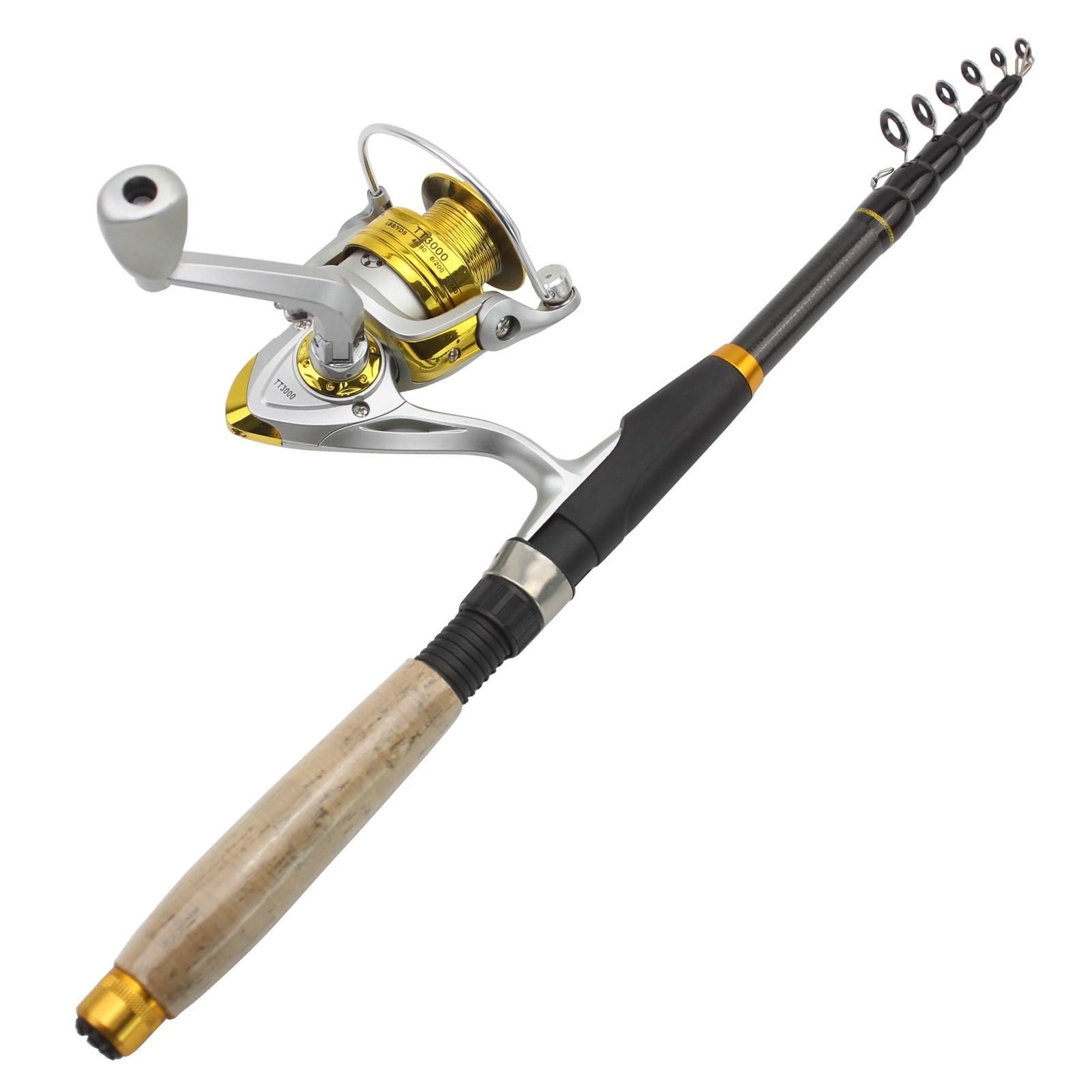 Best Frog Rods For Bass Fishing – Fishing Rod Fishing rod and reel combo Ultra-short wooden handle ...