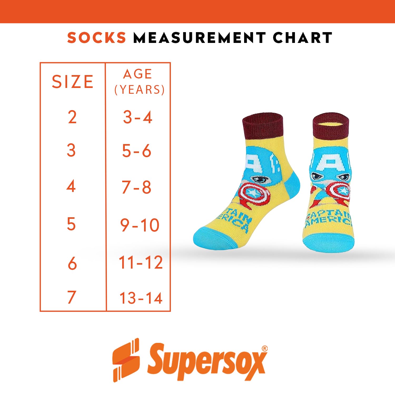 Supersox Ankle Disney Avenger Socks for Kids, Made with Breathable, Anti Odour & Moisture Absorbent Combed Cotton with a Extra Durable Welt, Ideal For All Day Wear (Pack Of 5) - Image 4 thumbnail