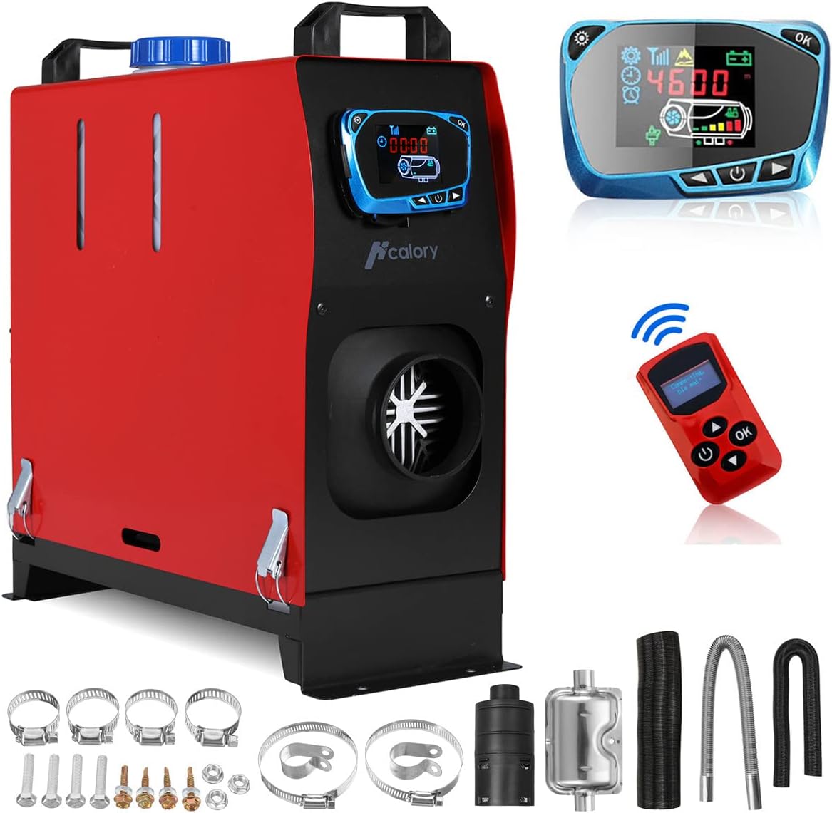 HCALORY 12V 5KW8KW Diesel Air Heater, Portable and Convenient Integrated Parking