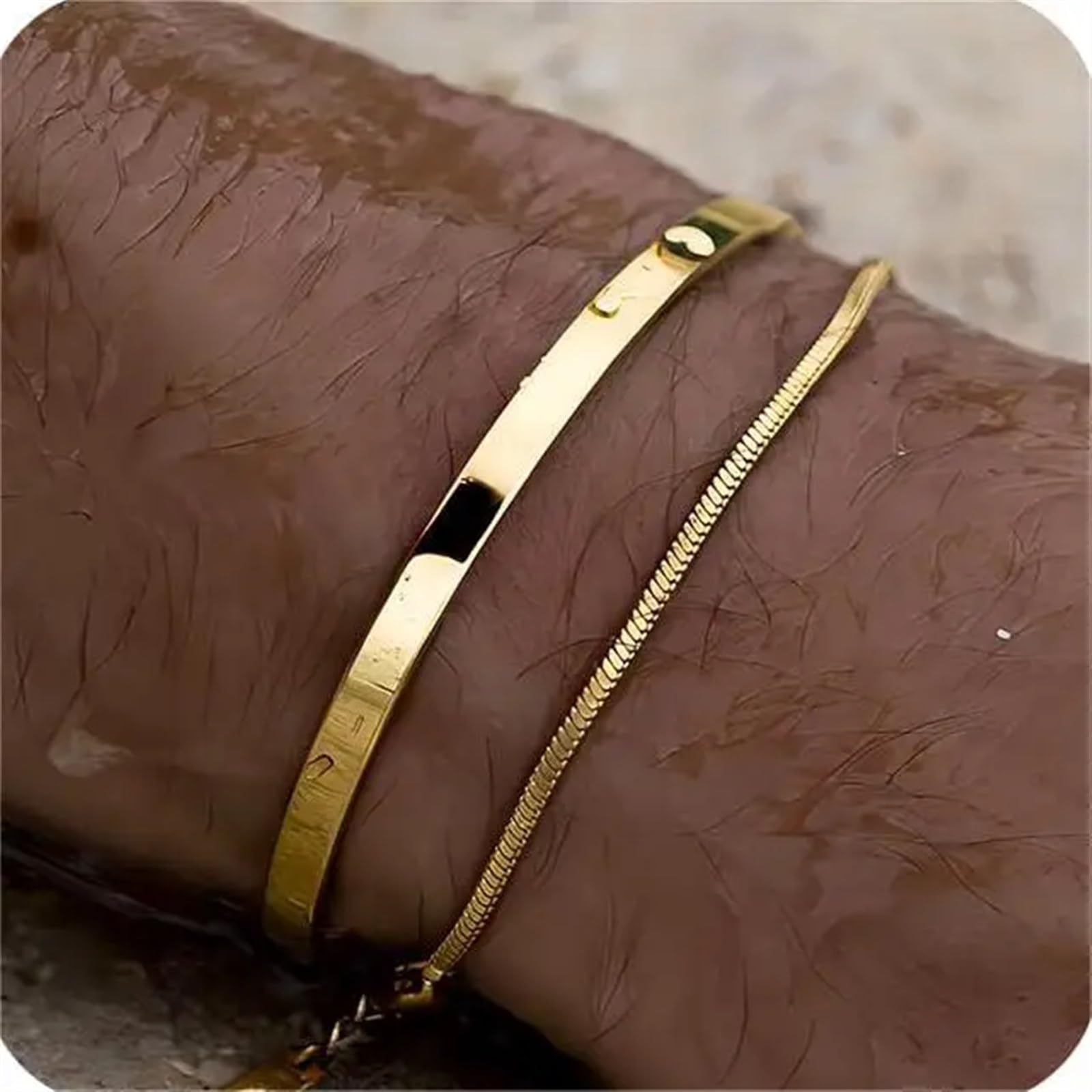 3mm Stainless Steel Cuban Chain Bracelet Men's Street Hip Hop Jewelry Accessories Adjustable Open Bracelet(3mm Silver color)