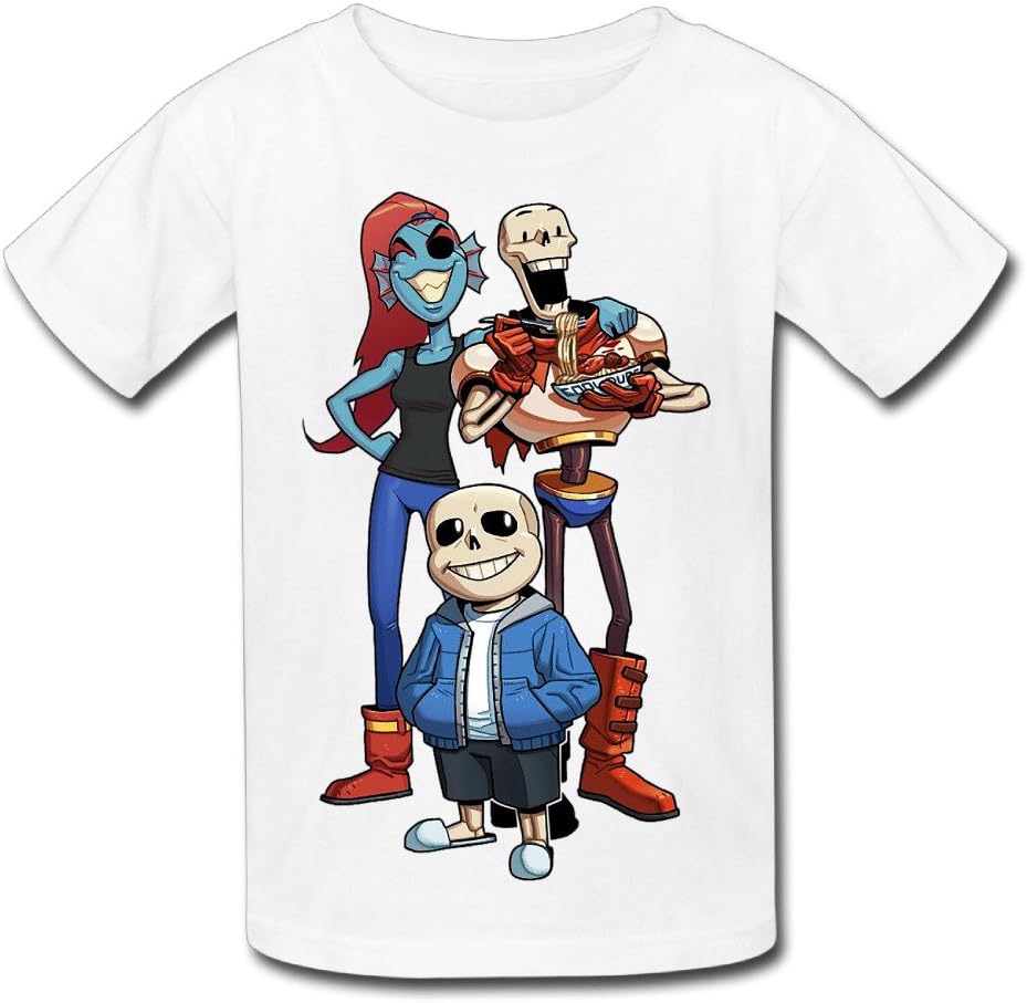 WOOBE Teen Classic Undertale Sans And Papyrus T Shirts For Boys / Girls Apparel