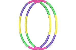 2 Pack Toy Color Hoop for Kids, Size Adjustable Detachable Length