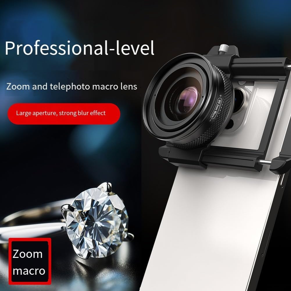 DSLR per zoom Obiettivo 10-20X Cellulare Telescopio 15-45mm DSLR | 10-20x per lo zoom per l'alimentazione, gamma di messa a fuoco 15-45mm, bokeh stile DSLR, vetro HD trasparente