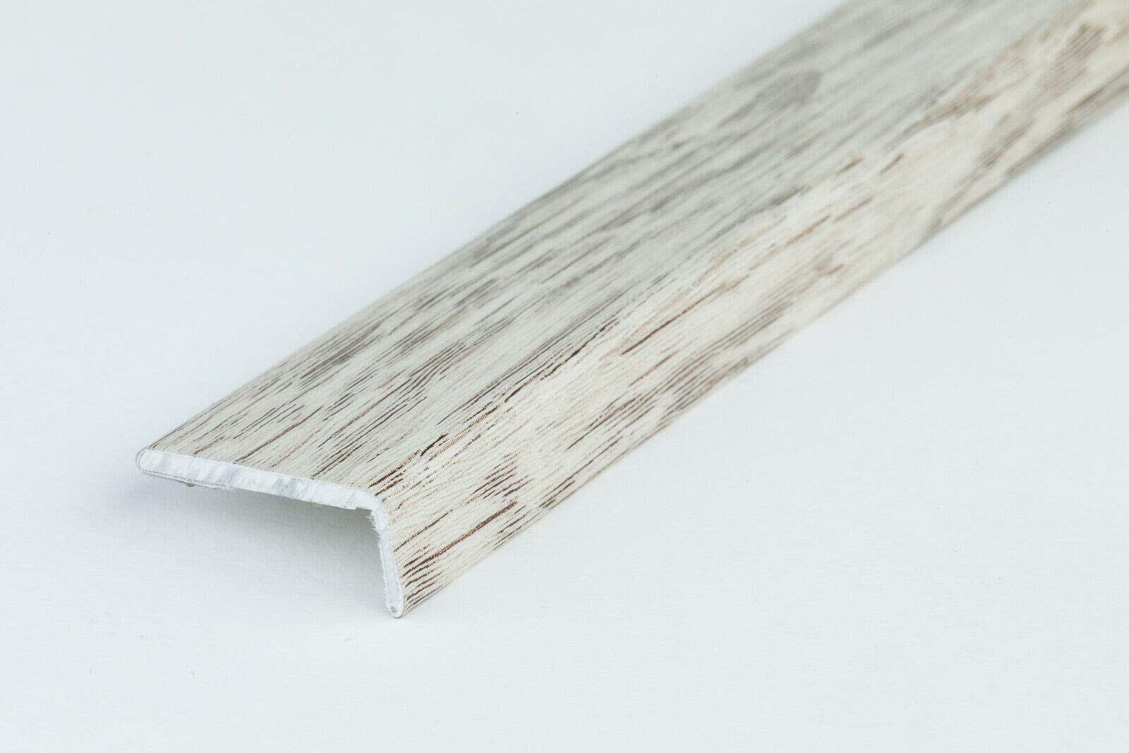 SELF-Adhesive Oak Walnut Threshold 1M Door Stops End Laminate Floor Edge Strip Trim TMW Profiles (Boston Oak)