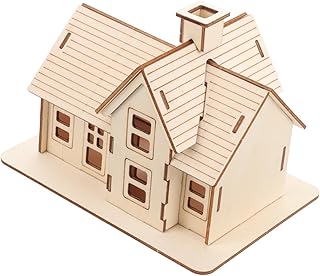 Uonlytech 1 Set diorama puzzles for adults adult puzzle wooden jigsaw puzzles wooden puzzle for adults wooden house model assembly house puzzle funny puzzles model house manual log cabin 3d