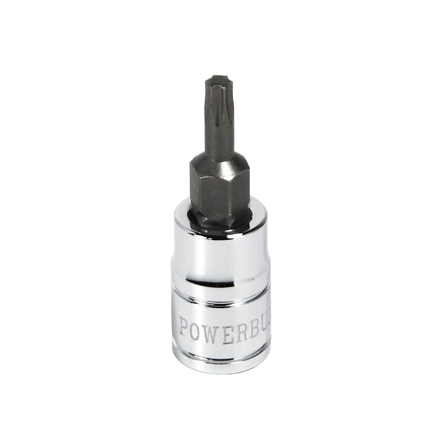 Powerbuilt 3/8-Inch Drive T-15 Star Torx Bit Socket, S2 Bit and Chrome-Vanadium Socket - 648512
