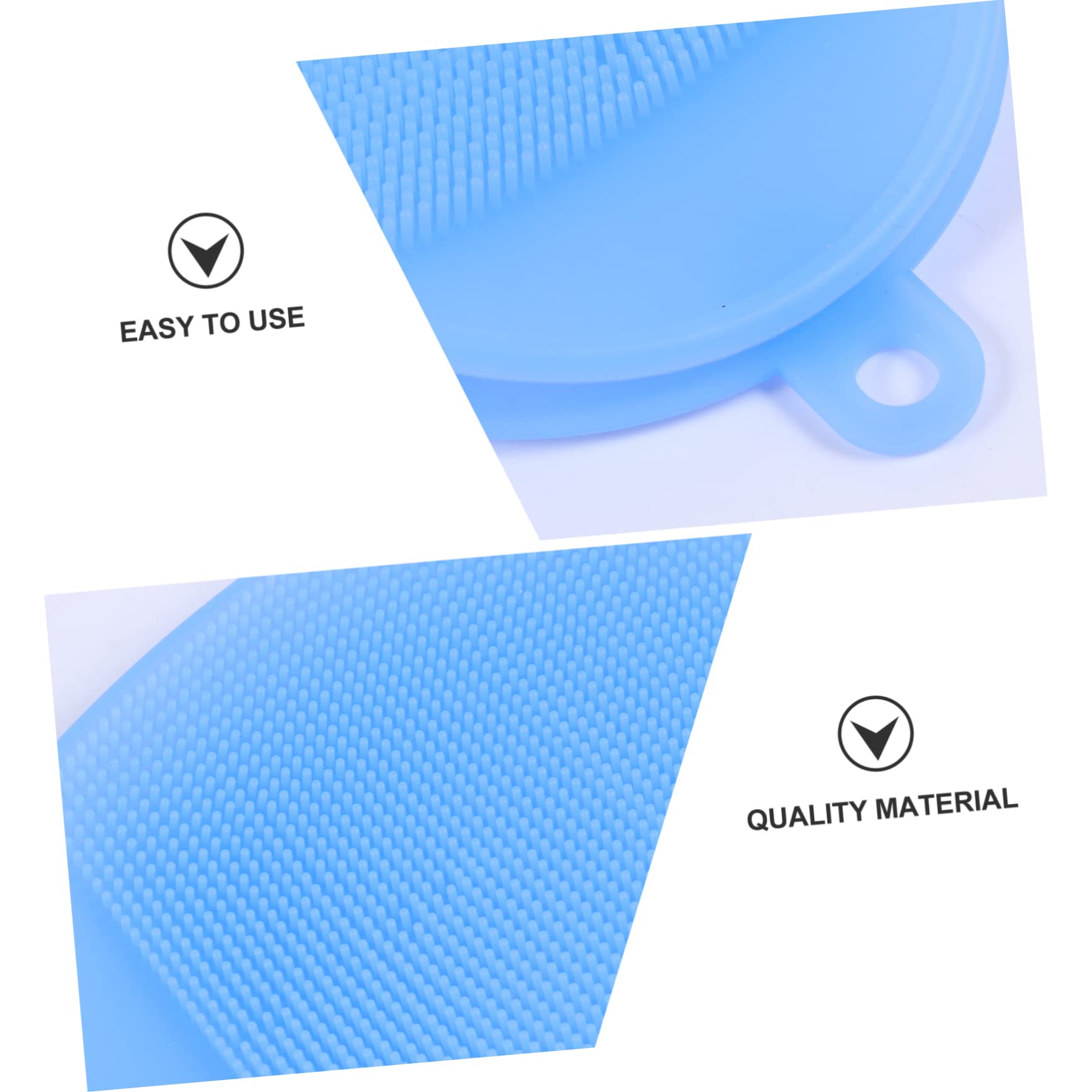FRCOLOR 2 Piezas Cepillo De Baño De Silicona Cepillo Para Lavar El Cabello Del Bebé Cepillo De Esponja De Cuerpo De Silicona De Limpieza Tómate Un Baño Niño Accesorios Gel De Sílice