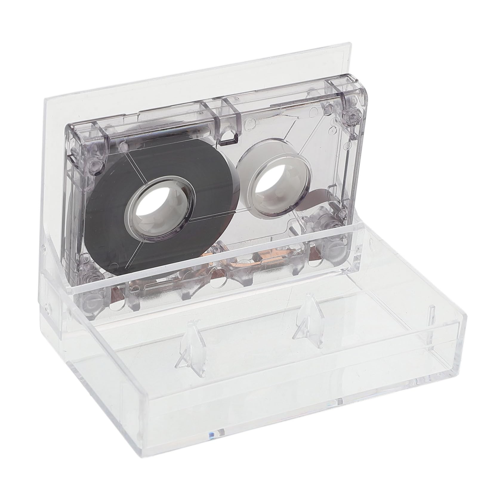 Abaodam Blank Cassette Tape Recordable Audio Tape Transparent Hard Case for Decor and Giving for Family and Friends Great for Everyday Use