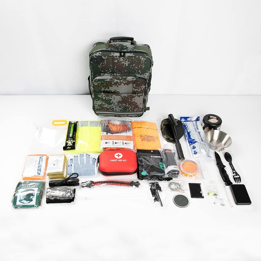 Miniatura 3 de ISOP Kit de supervivencia de emergencia  Mochila de supervivencia de rescate y equipo de primeros auxilios para camping, senderismo al aire libre