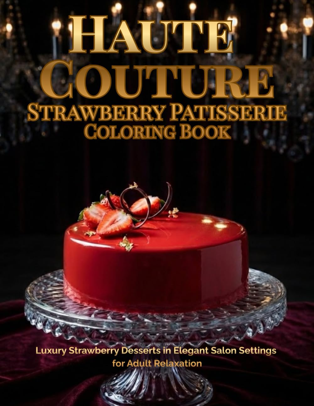 Haute Couture Strawberry Patisserie Coloring Book: Luxury Strawberry Desserts in Elegant Salon Settings for Adult Relaxation (Haute Couture Coloring Collection)