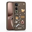 Pikkme Back Cover for Vivo Y400 5G | 3D Bear Silicone Cute & Fun Coffee Cartoon | Full Body Protection Bumper Case (Brown) gallery image