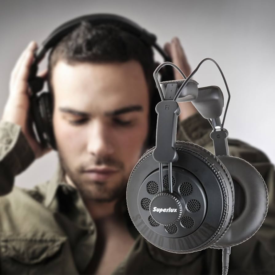 Superlux セミ・オープン型プロフェッショナルモニターヘッドフォン HD668B wgteh8f Amazon.com: Superlux HD668B Dynamic Semi-Open Headphones
