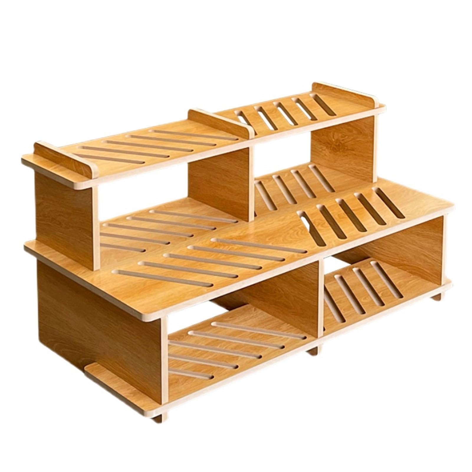 Présentoir carrelage porcelaine 20 rainures de 2 cm pour sol de magasin