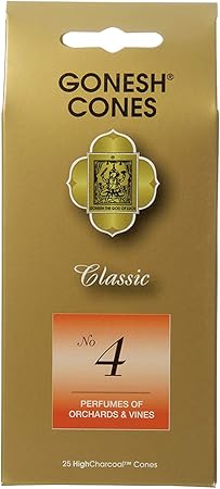 Amazon Co Jp ガーネッシュ Gonesh ナンバー インセンス コーン No 4 25個入 お香 ドラッグストア