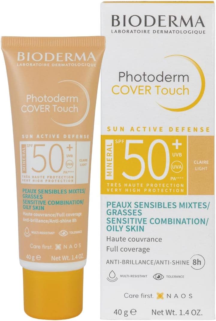 Bioderma Photoderm COVER Touch SPF 50+ High coverage mineral sunscreen, Light tint 40g