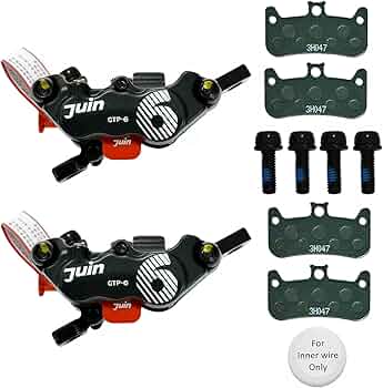 Juin Tech ハイブリッドディスクブレーキキャリパーセット レッド Juin