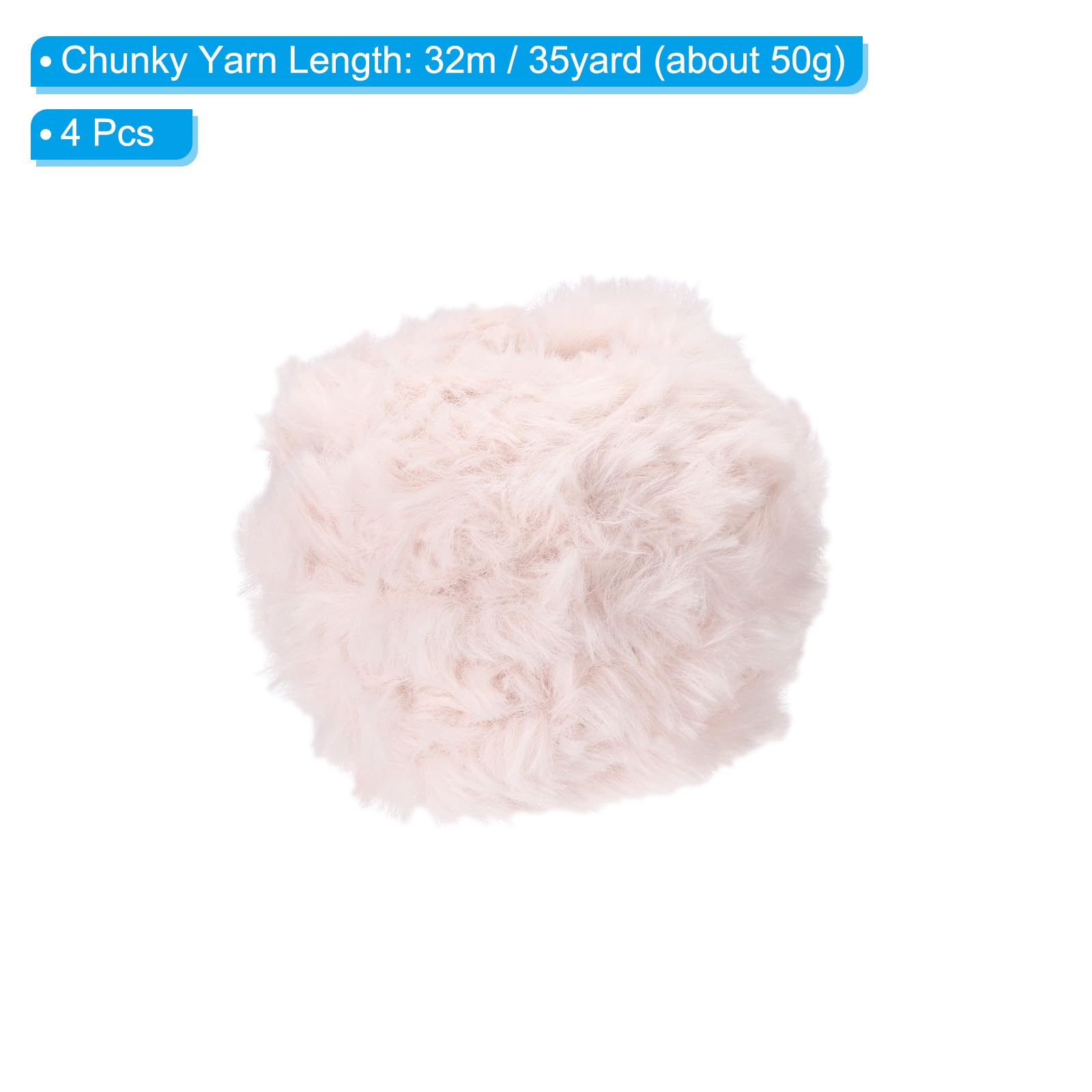 PATIKIL 35yds Faux Fur Yarn - Image 2