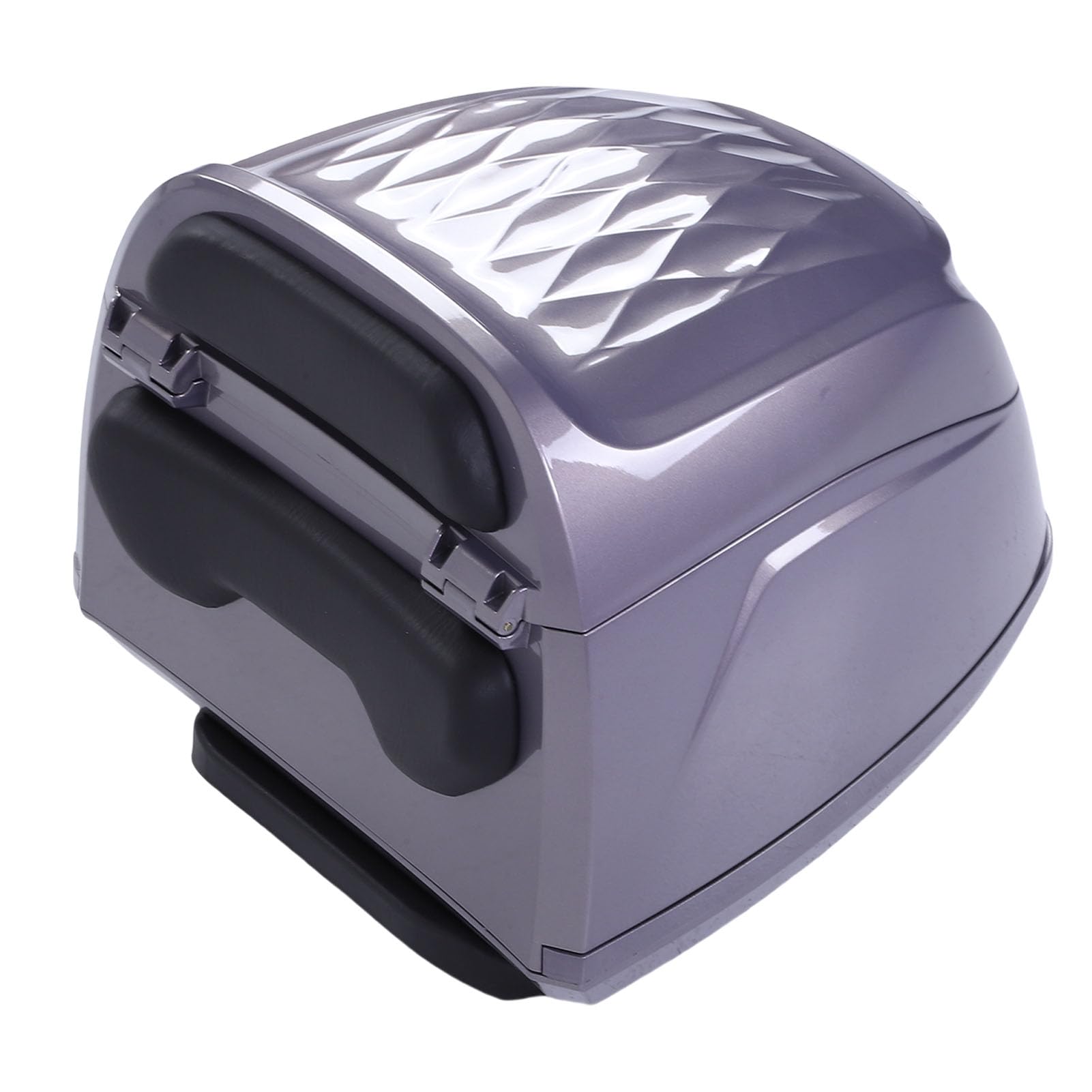 POENVFPO Top Case de Moto, Boîte de Rangement Arrière Verrouillable à Dégagement Rapide de 32 L en ABS pour Outils de Bagages de Casque, pour Motos et Scooters électriques (Brown)