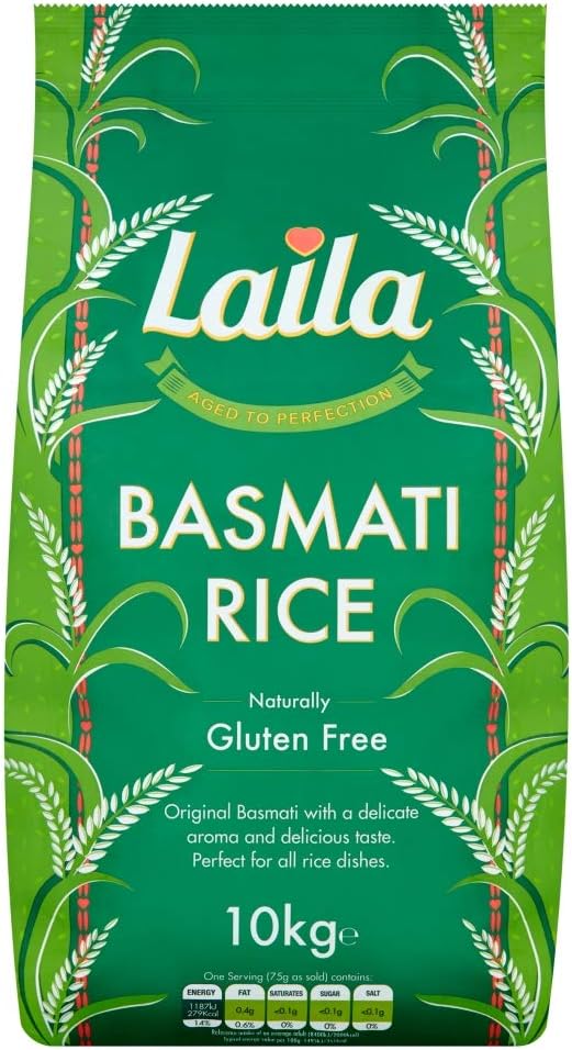 Laila Basmati Rice Naturally Gluten Free, 10 kg