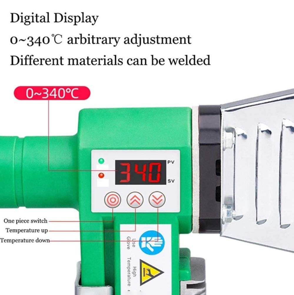 Pipe Fusion Welder Machine Handheld Socket Fusion Welding Tool for Plastic Tubes, Professional Welding Kit for Sanbing & Pipe Repairs