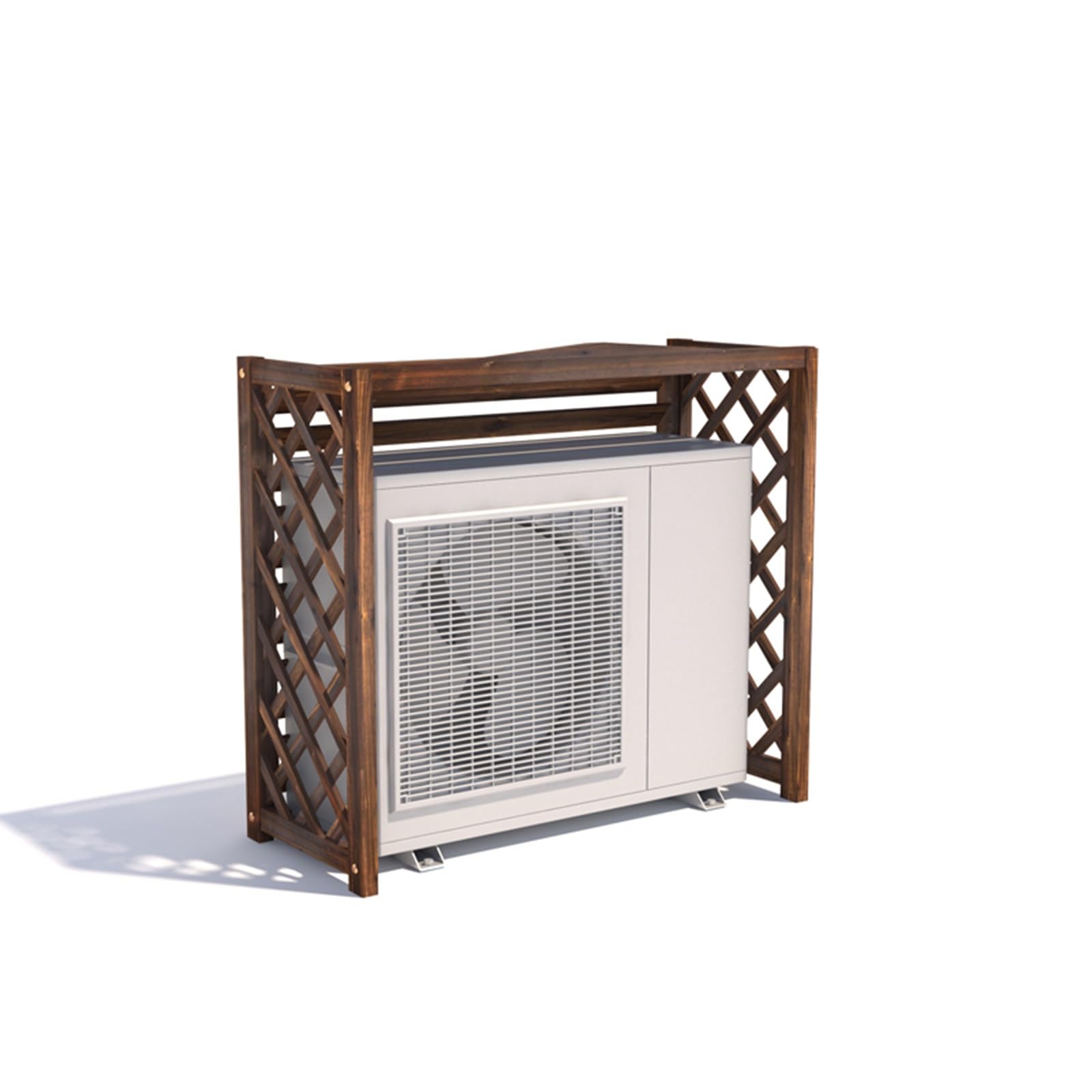 Clôture pour climatiseur en bois 86x35x80 cm pour jardin