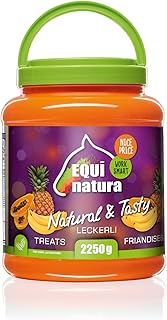 Leovet Equinatura Naturkost Leckerlis für Pferde | 2250 g | Aus Ananas, Banane und Papaya | Naturnah verarbeitet und in Deutschland hergestellt | Getrocknete Fruchtstücke product image