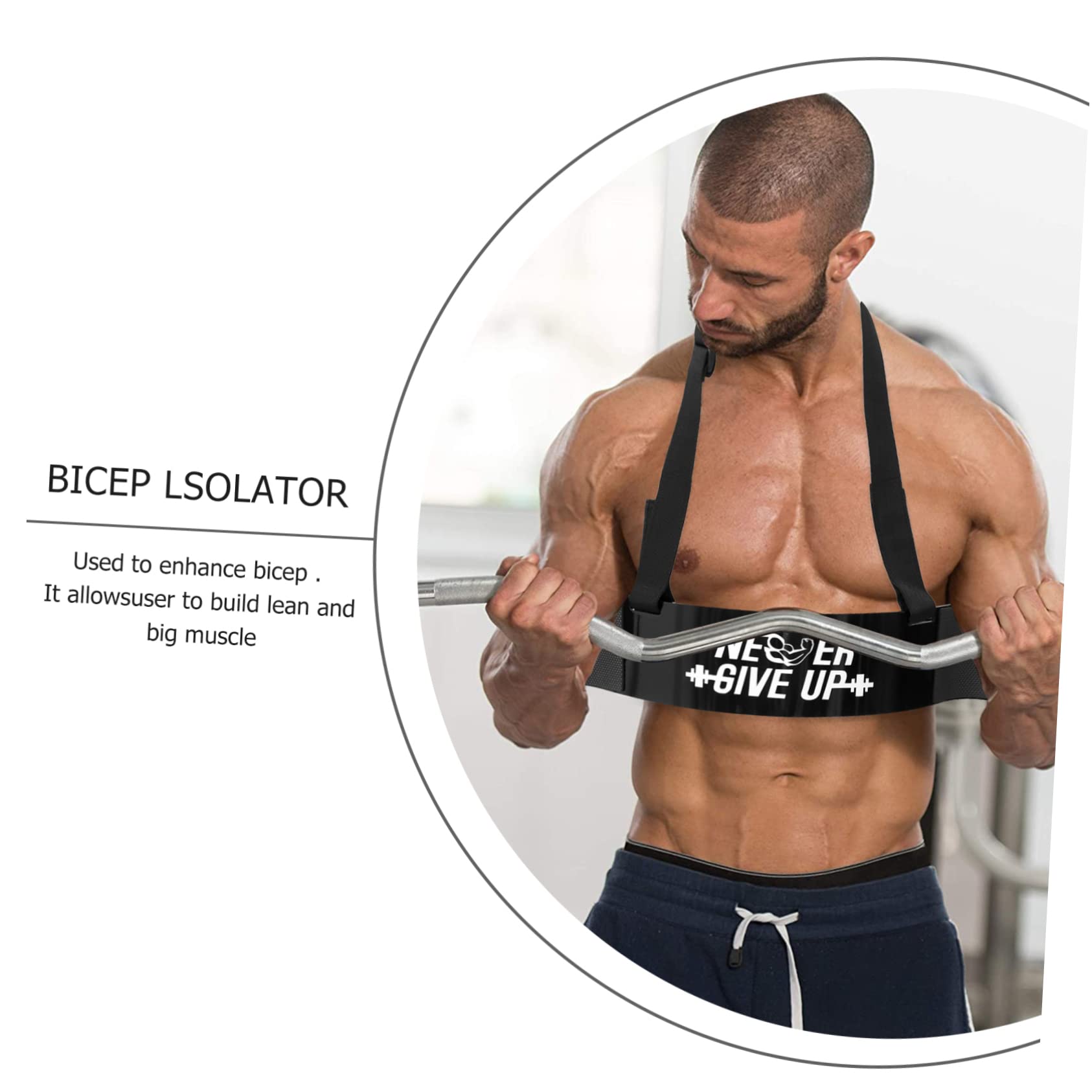 SUPVOX Entrenador de Bíceps y Antebrazo Flexión de Brazos Tabla de Entrenamiento de Bíceps Negra Herramienta para Desarrollar Músculo Entrenamiento Fitness Pesas Gimnasio Uso Doméstico